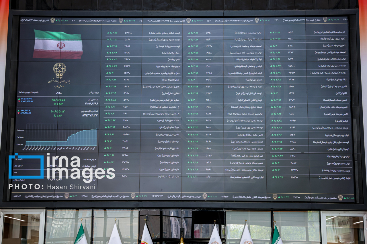 آغاز فعالیت هفته جاری بورس با کاهش اندک ۹ هزار واحدی